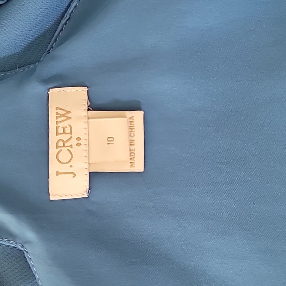 J.Crew scalloped racerback blue tank with adjustable straps - Picture 4 of 4